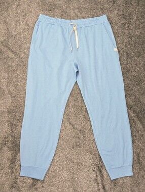 Vuori Performance Jogger Women's L Light Blue DreamKnit Soft Stretch Tapered Leg